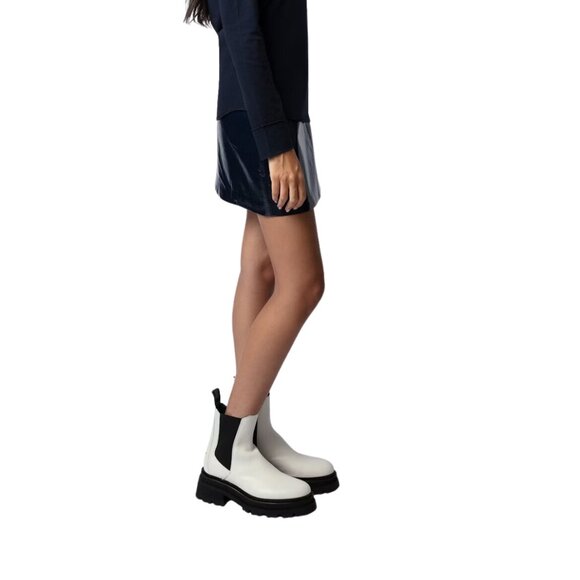 Zadig & Voltaire Ride Chelsea Boot White NEW - Picture 2 of 16